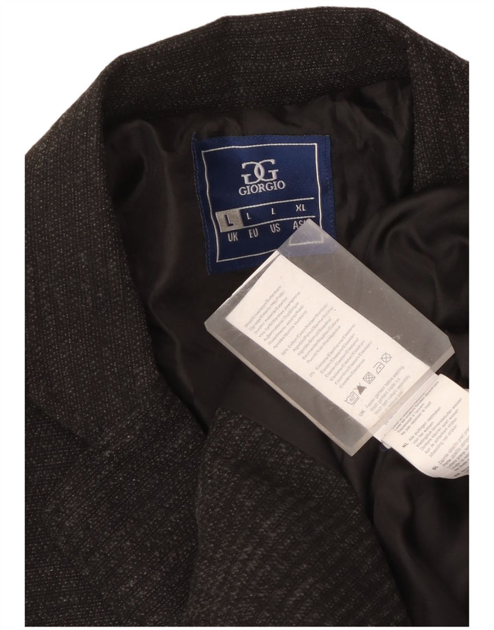 Soprabito vintage da uomo UK 40 grande in cotone grigio