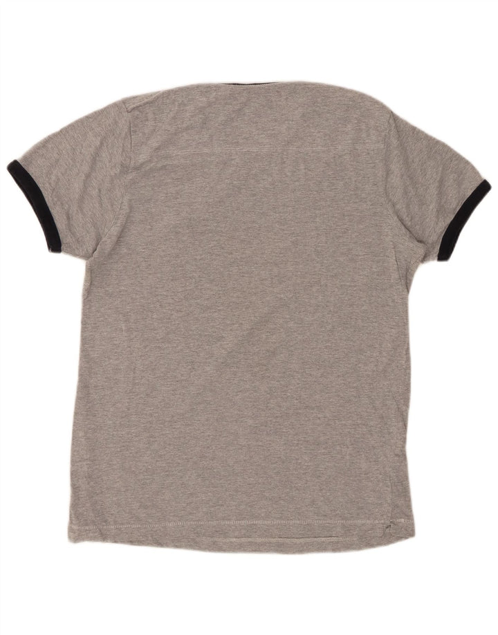 FRENCH CONNECTION Herren-T-Shirt aus mittelgrauer Baumwolle