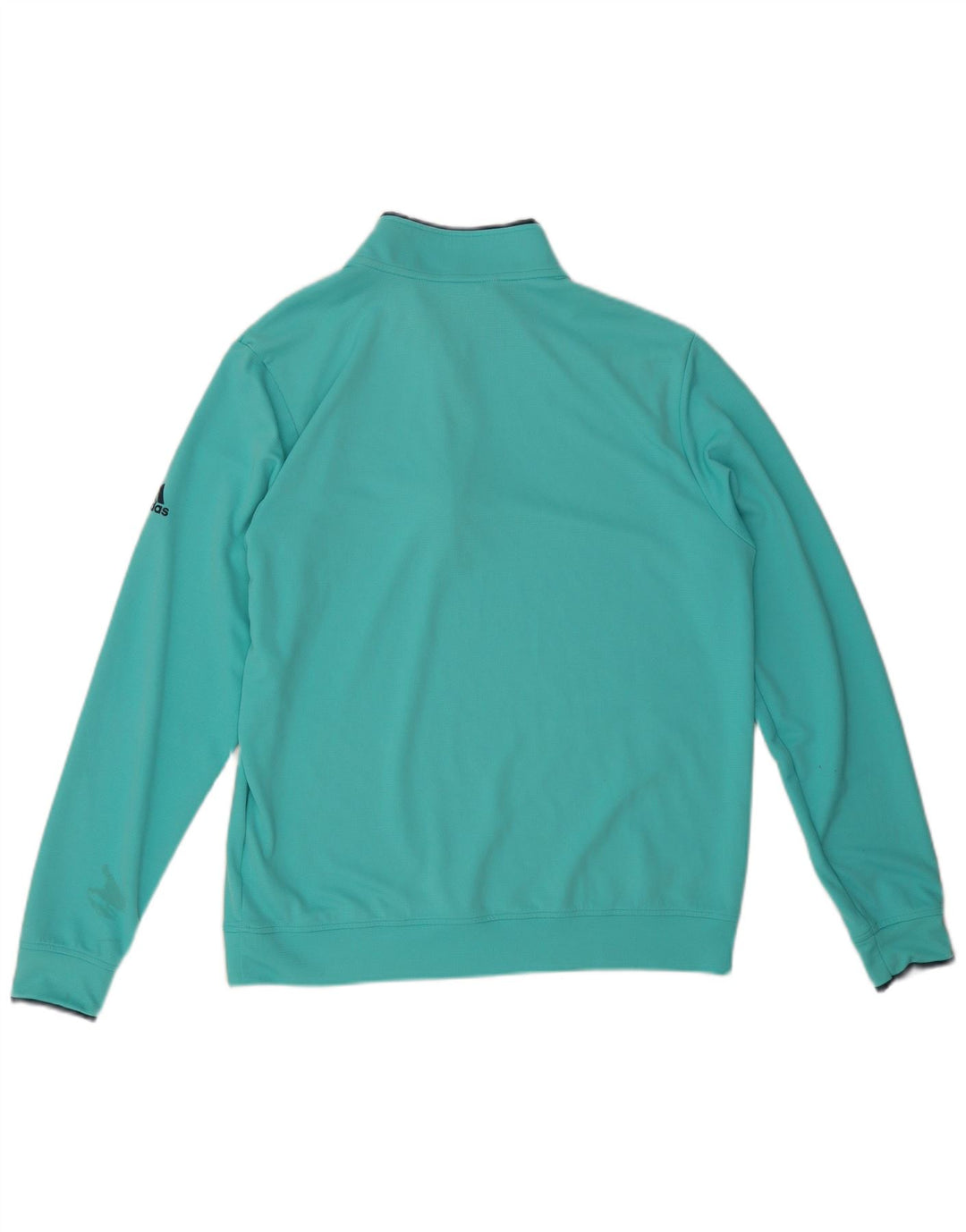 Adidas Herre Pullover med lynlåsudskæring Træningsdragt Top Medium turkis polyester