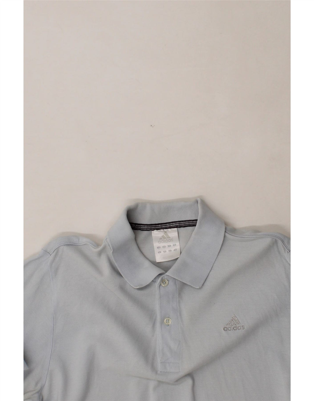 ADIDAS Mens Polo Shirt Large Blue Cotton Vintage Adidas and Second-Hand Adidas from Messina Hembry 