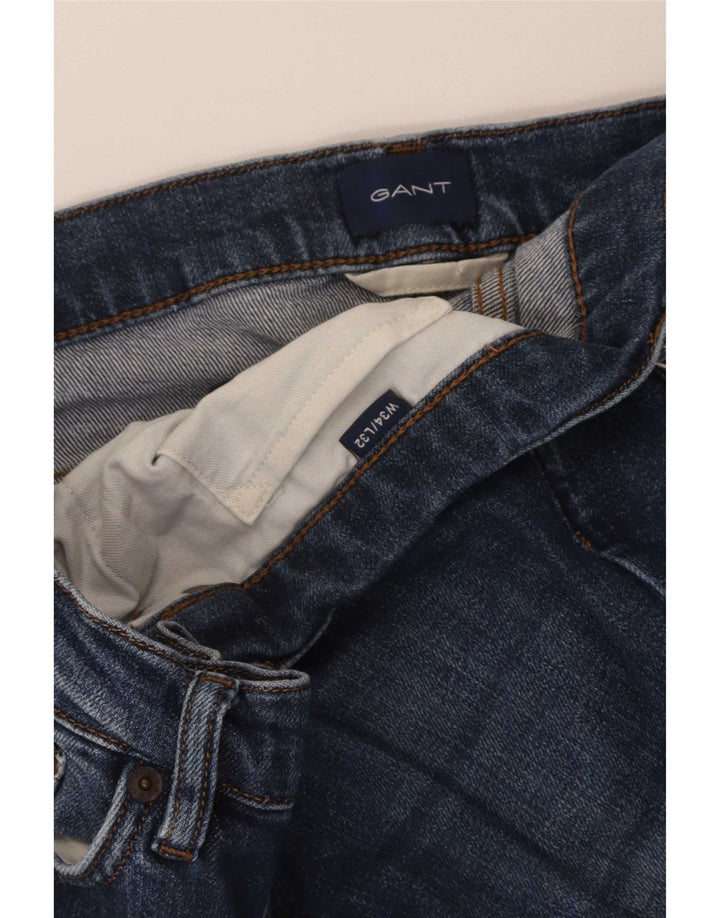 Jeans dritti da uomo Gant W34 L32 Blu