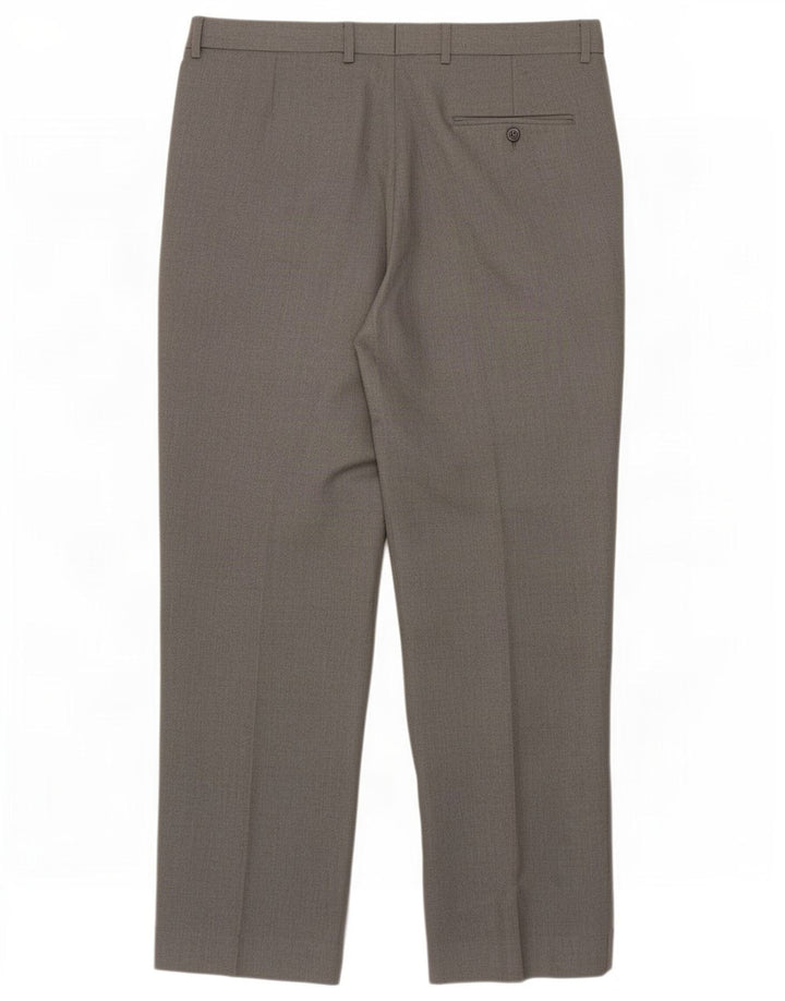 Marks & Spencer Herren-Anzughose in normaler Passform, W36 L29, grau, Polyester