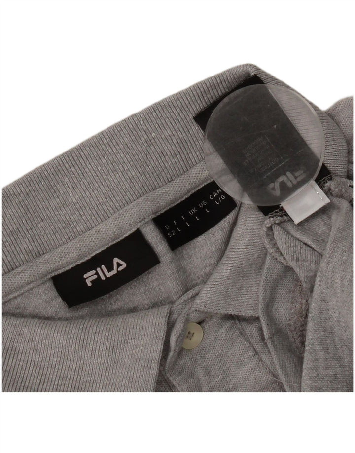 Fila Poloskjorte til mænd Stor Grå Bomuld