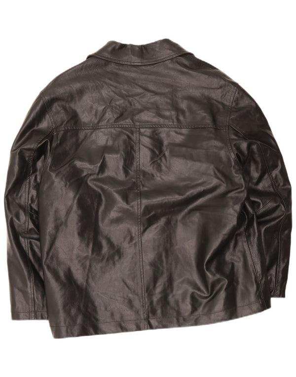 Metropolitan Mens Leather Jacket IT 50 Large Black