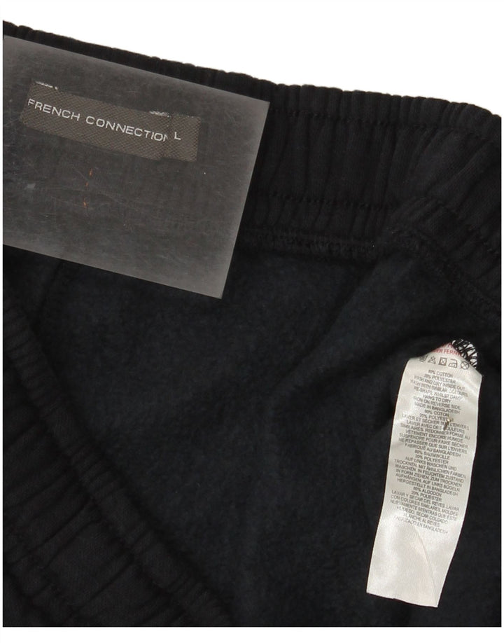 French Connection Mens Sport Shorts Large  Black Cotton