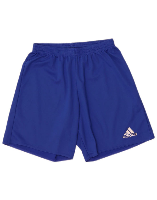 Adidas Mens Climalite Sport Shorts Small Blue Polyester