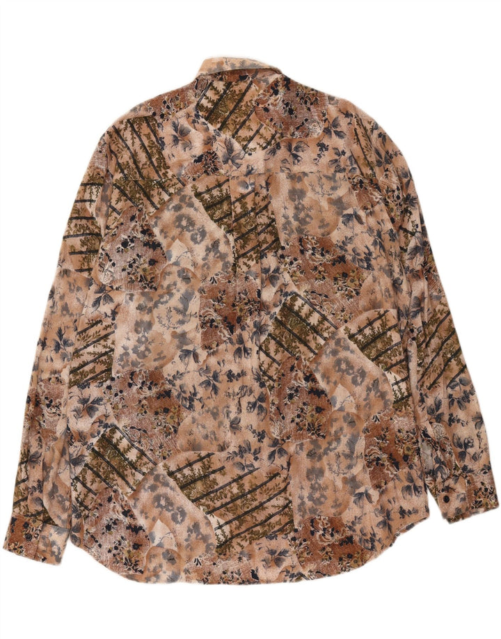 VINTAGE Mens Shirt XL Multicoloured Floral Vintage Vintage and Second-Hand Vintage from Messina Hembry 
