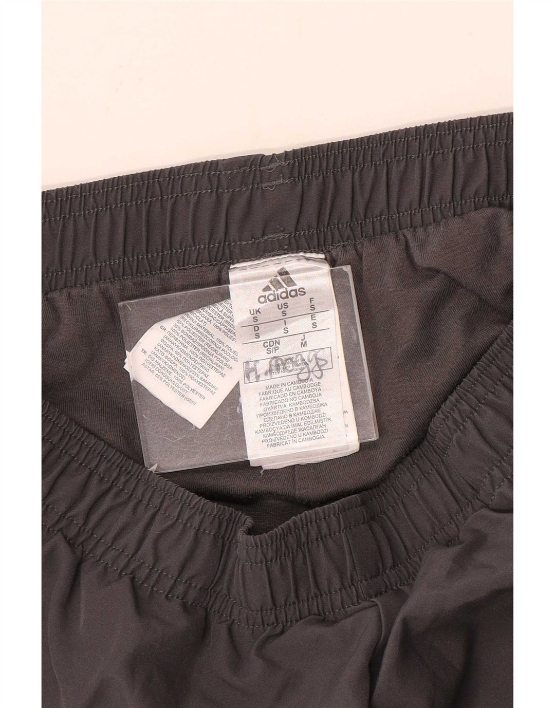Adidas Herren-Trainingshose, Jogginghose, klein, grau, Polyester