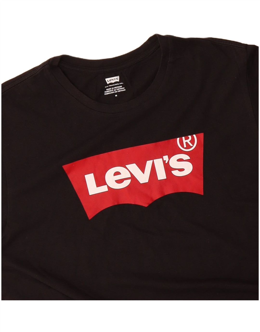 LEVI'S Mens Graphic T-Shirt Top Medium Black
