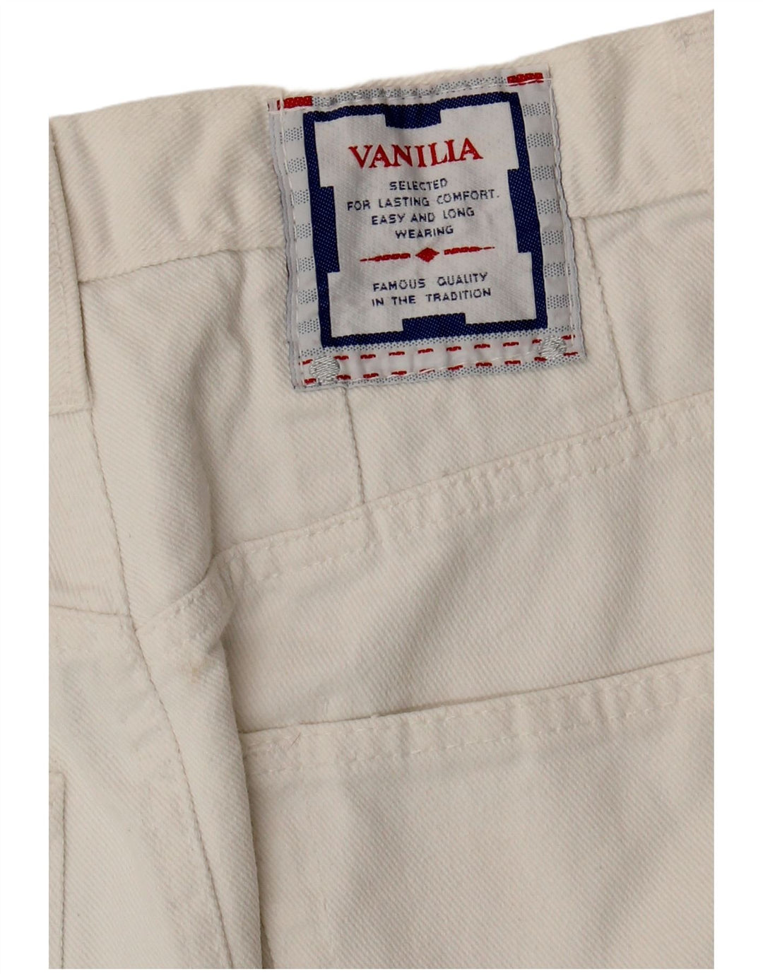 VANILIA Denimnederdel til kvinder W26 Small White