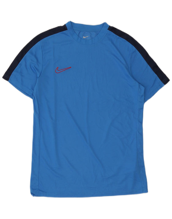 Camiseta Nike Dri Fit Slim Fit para hombre, talla grande, color azul, poliéster