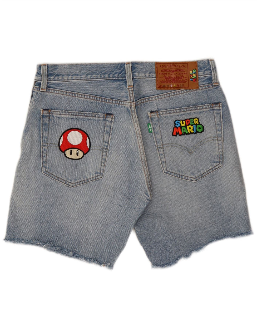 Levi's Mens 501 Denim Shorts W32 Medium Blue Cotton