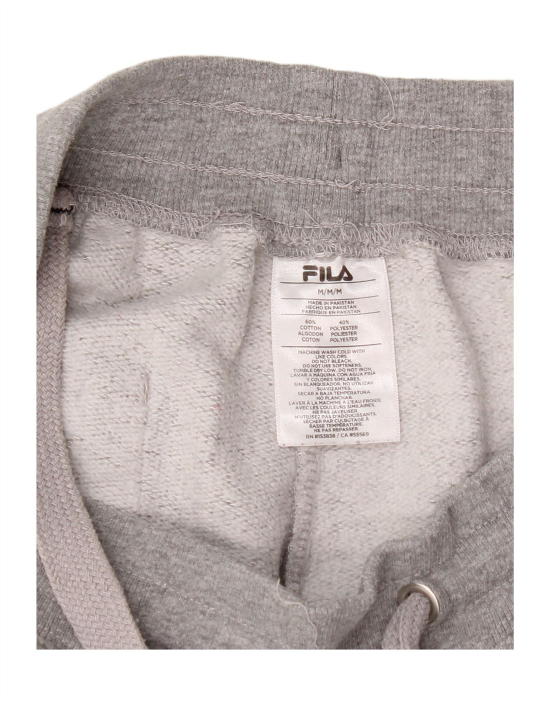 FILA Mens Graphic Tracksuit Trousers Joggers Medium  Grey Cotton Vintage Fila and Second-Hand Fila from Messina Hembry 