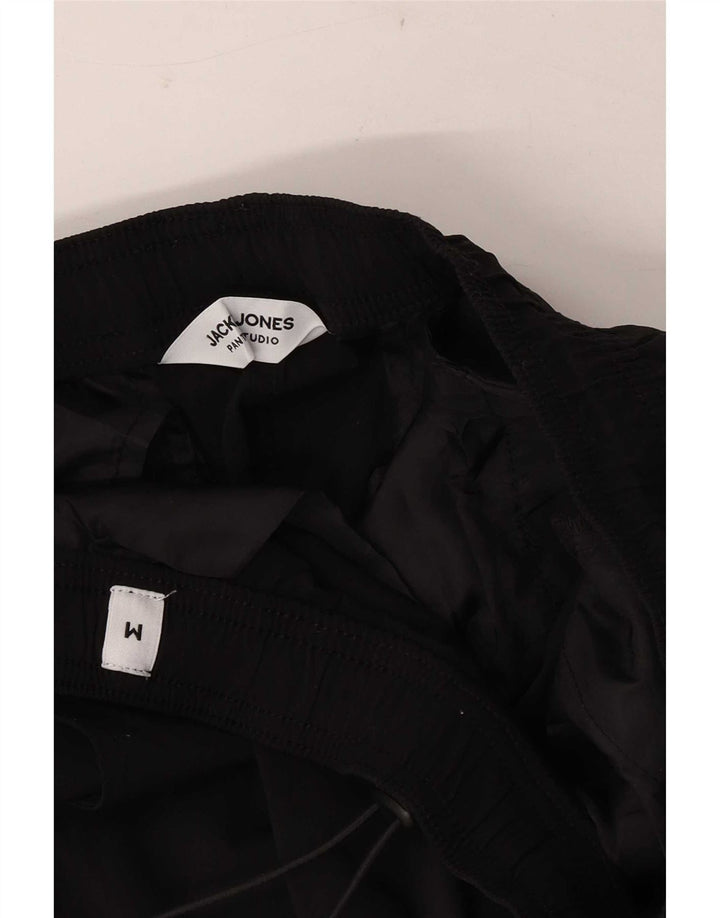 Jack & Jones Mens Tapered Cargo Trousers Medium W30 L28 Black