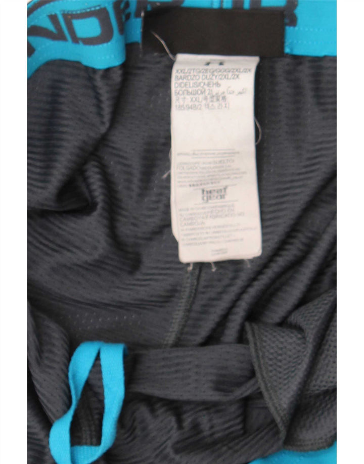 Under Armour Short de Sport Homme 2XL Gris Colorblock Polyester
