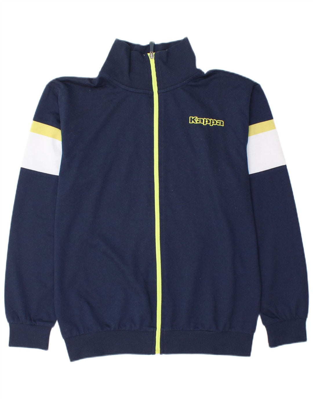 Kappa Mens Tracksuit Top Jacket Medium Navy Blue Colourblock Polyester