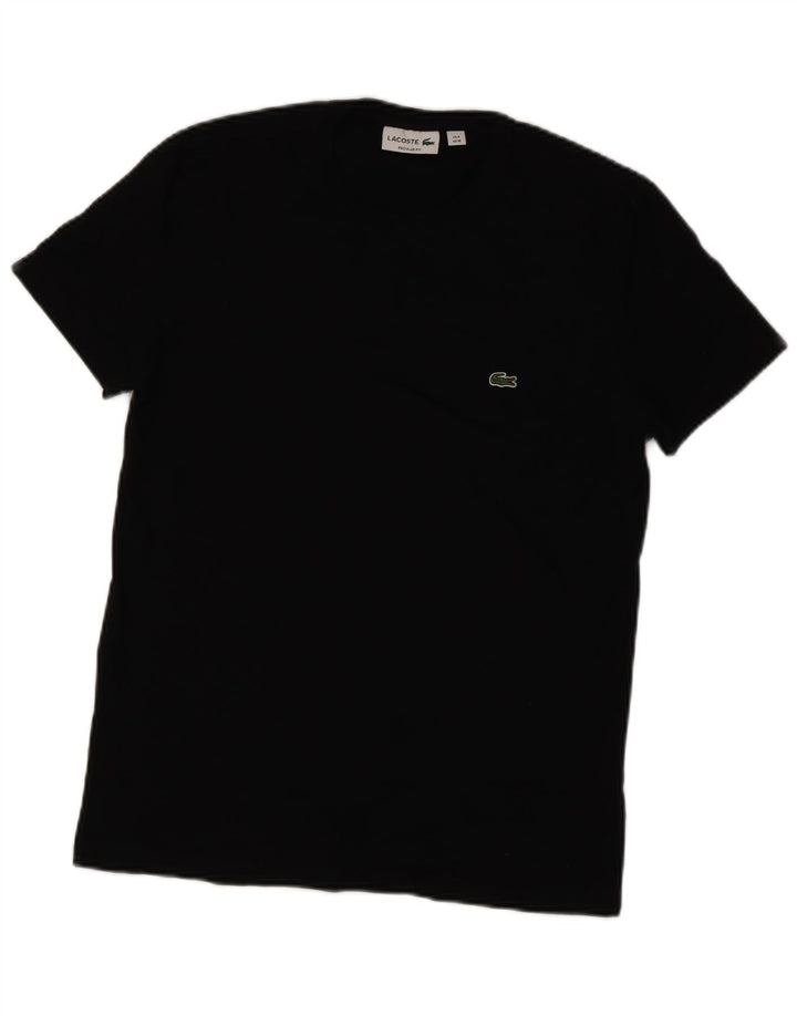 Lacoste Mens Regular Fit T-Shirt Top Size 4 Medium Black Cotton