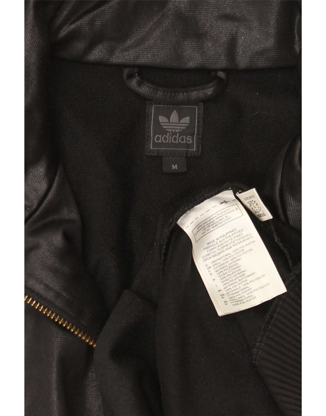Adidas Herren Chile 62 Trainingsanzug Top Jacke Medium Schwarz Polyester