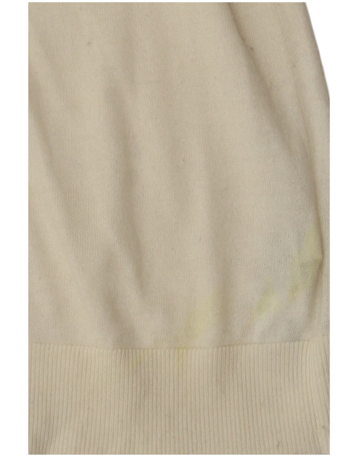MASSIMO DUTTI Rollkragenpullover für Damen, UK 12, Mittelweiß