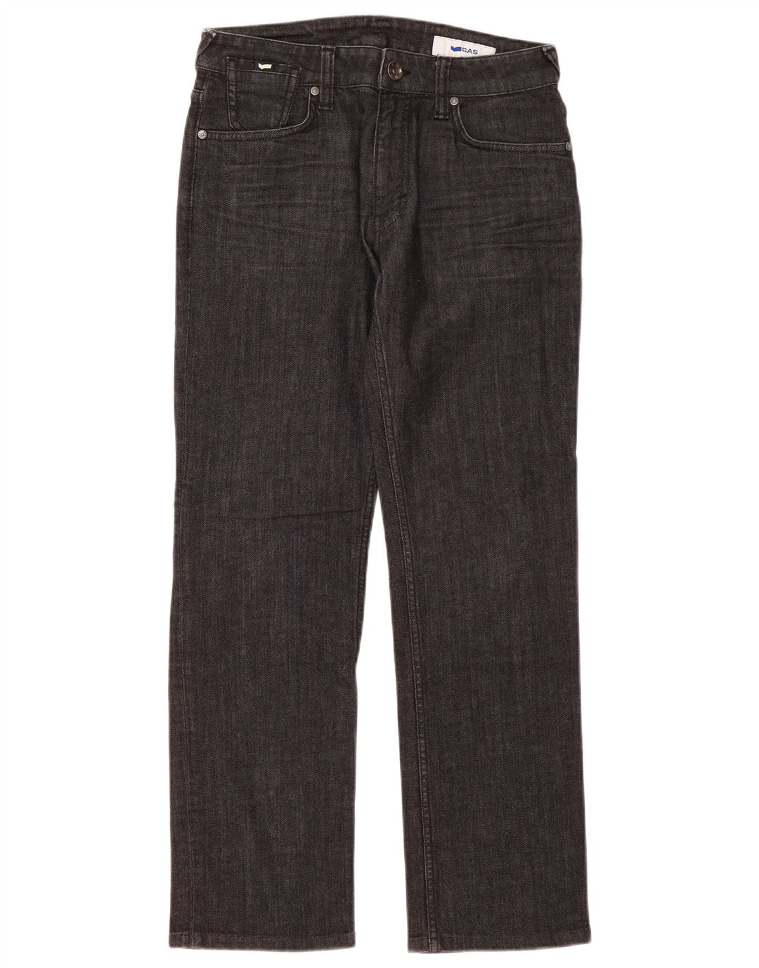 Gas Womens Straight Jeans W30 L30 Grey Cotton