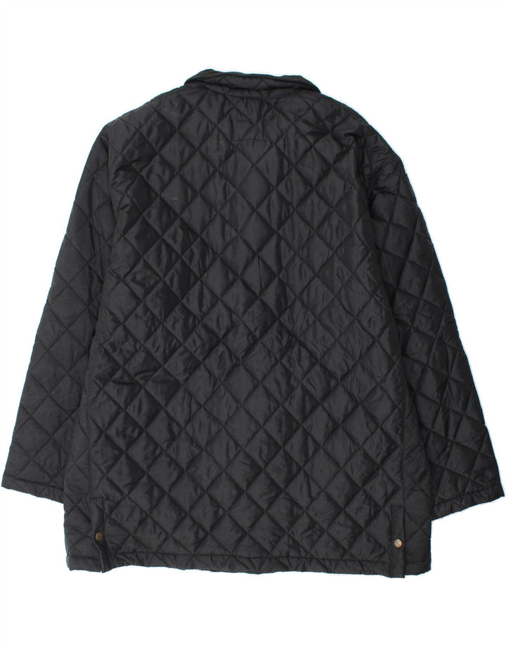SINFUL Mens Quilted Jacket UK 42 XL Black Vintage Sinful and Second-Hand Sinful from Messina Hembry 