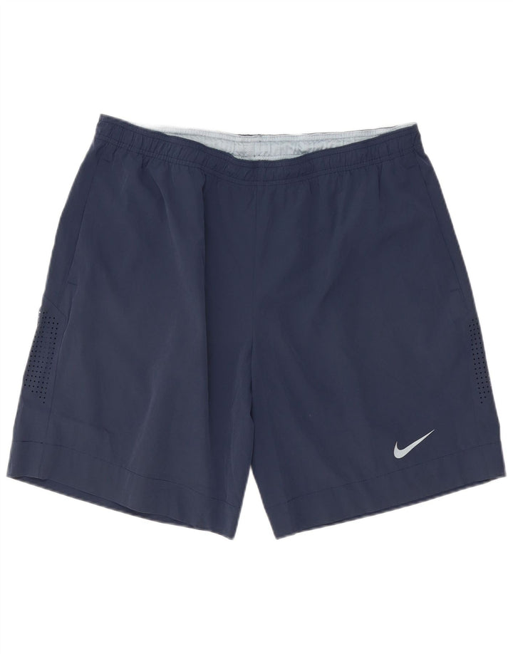 Pantaloncini sportivi Nike da uomo XL blu navy in poliestere