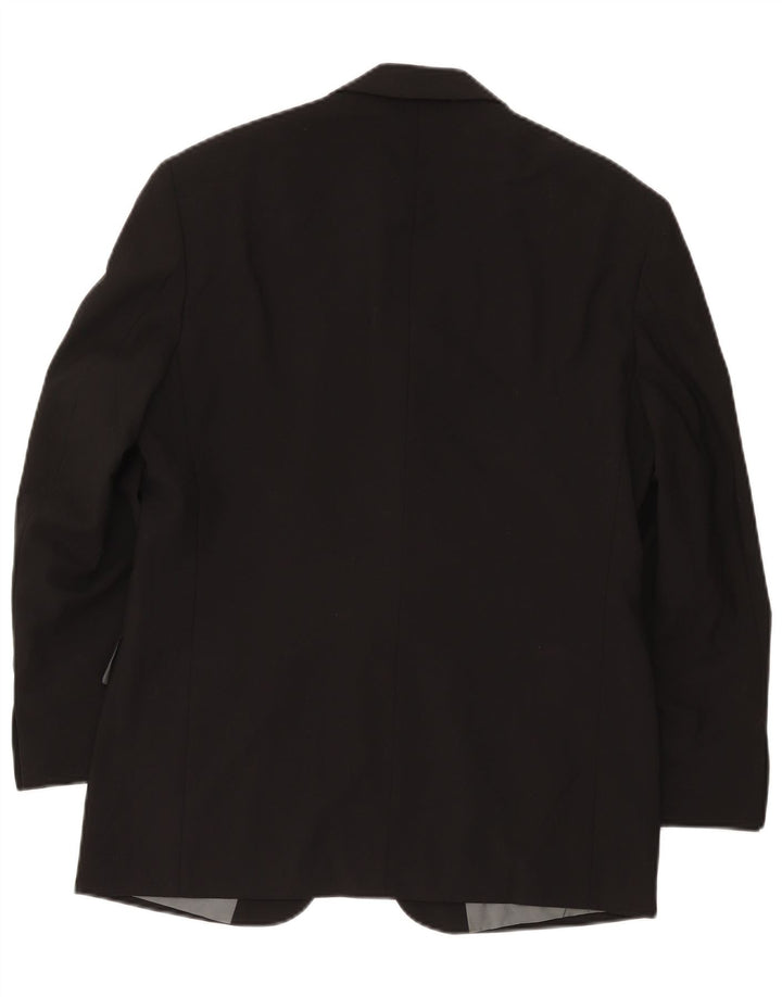 Marks & Spencer Mens Short 3 Button Blazer Jacket UK 38 Medium Black