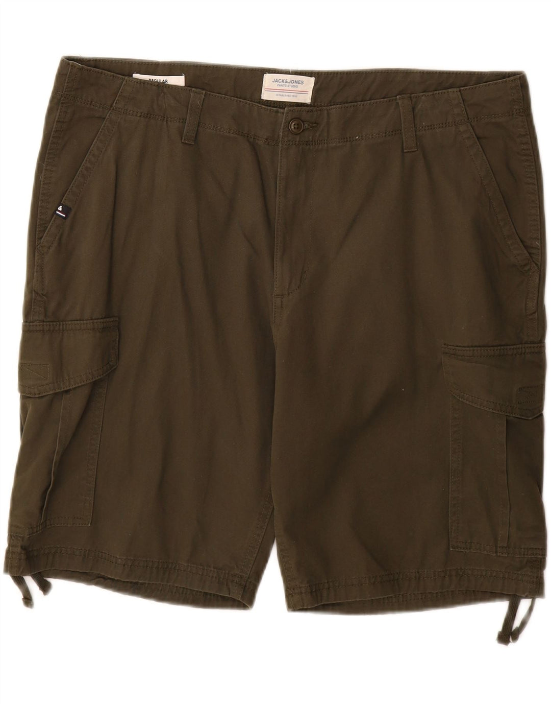 JACK & JONES Mens Regular Cargo Shorts XL W38  Green Cotton Vintage Jack & Jones and Second-Hand Jack & Jones from Messina Hembry 