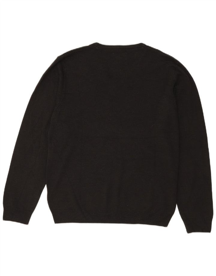 Marks & Spencer Herre V-hals sweater Stor sort akryl