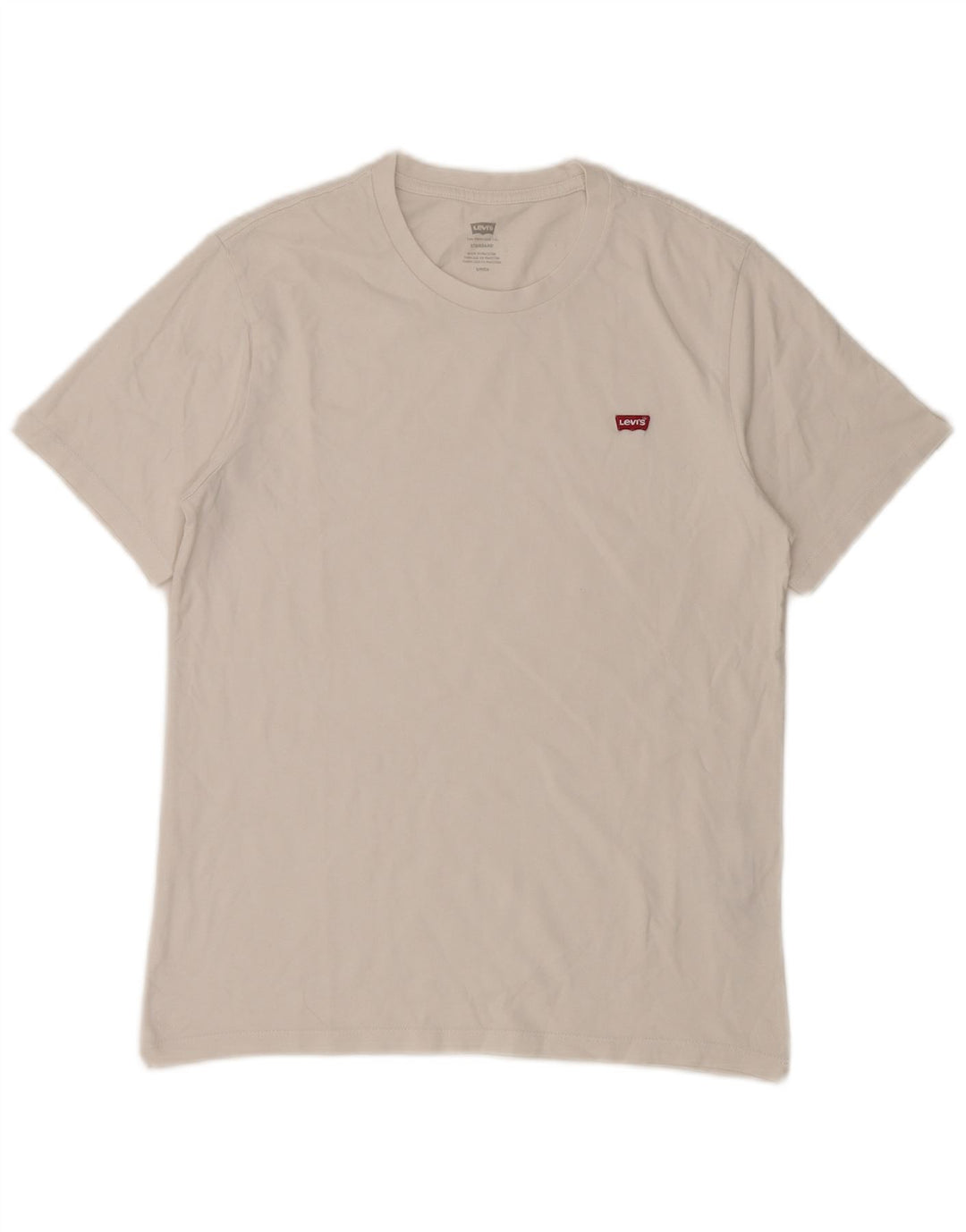 LEVI'S Mens Standard T-Shirt Top Small White Cotton