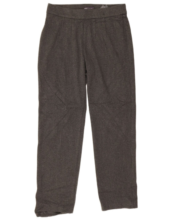 Pantaloni casual pentru femei Marks & Spencer UK 12 Medium W30 L28 Gri