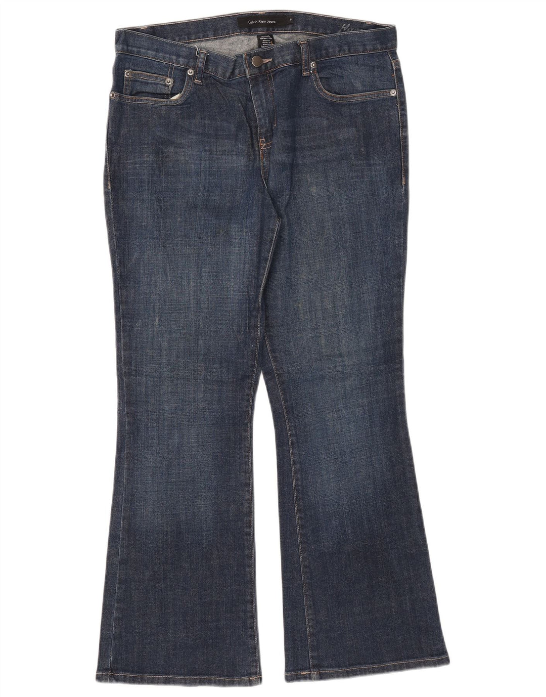 CALVIN KLEIN Womens Bootcut Jeans US 10 Medium W32 L28 Blue Cotton