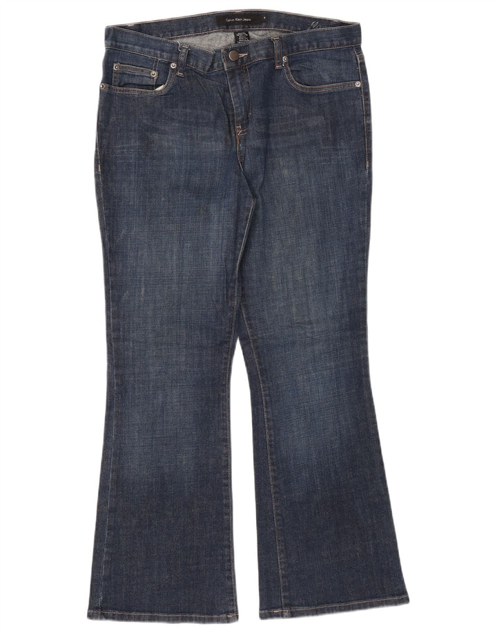 CALVIN KLEIN Womens Bootcut Jeans US 10 Medium W32 L28 Blue Cotton