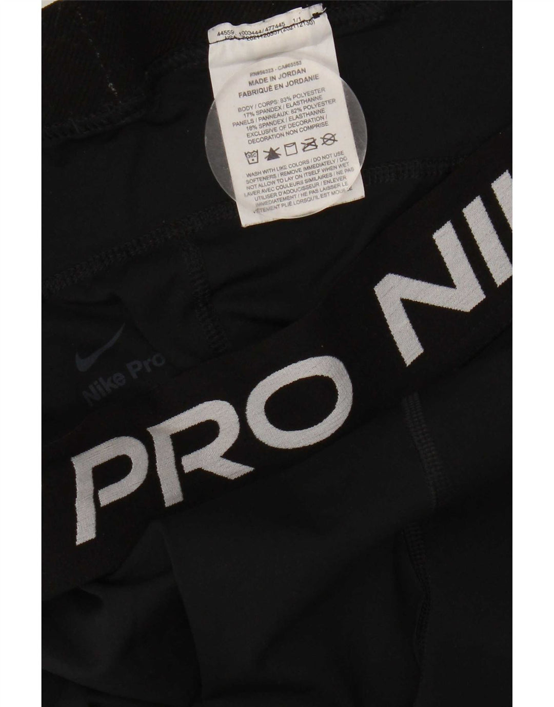 Nike Womens Graphic Leggings UK 18 XL Black Polyester
