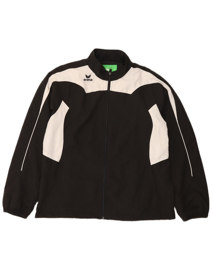 Erima Womens Full Tracksuit UK 16 Large Black Colourblock Polyester