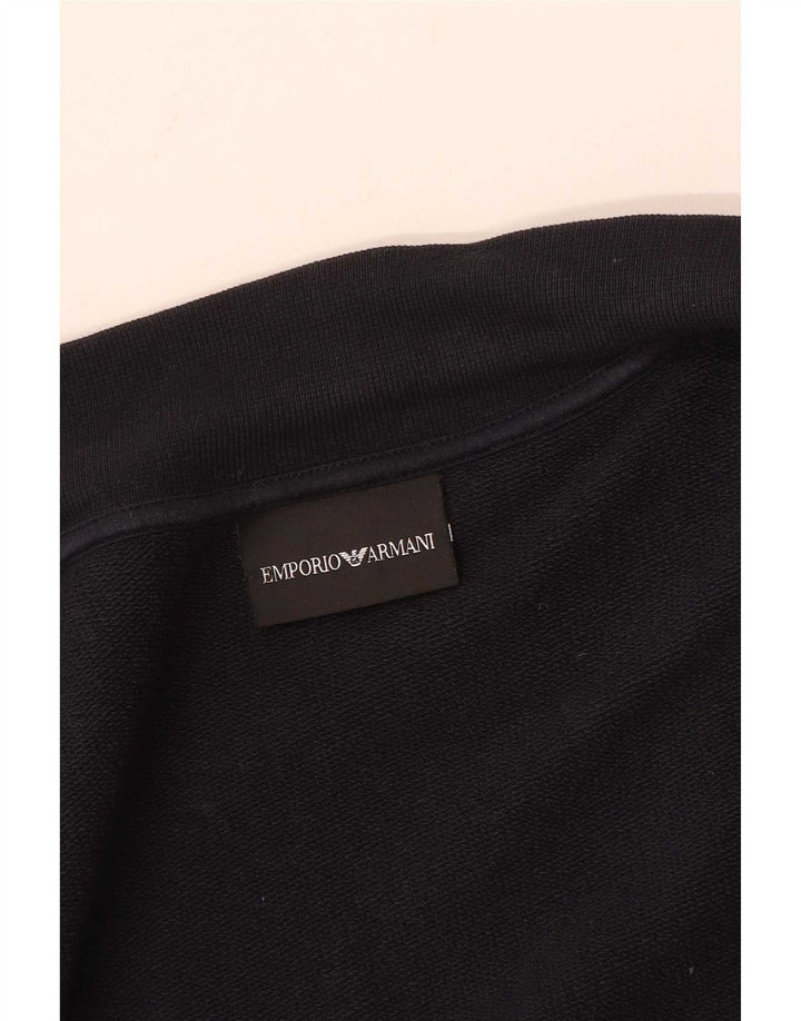Emporio Armani Mens Graphic Tracksuit Top Jacket Medium Black