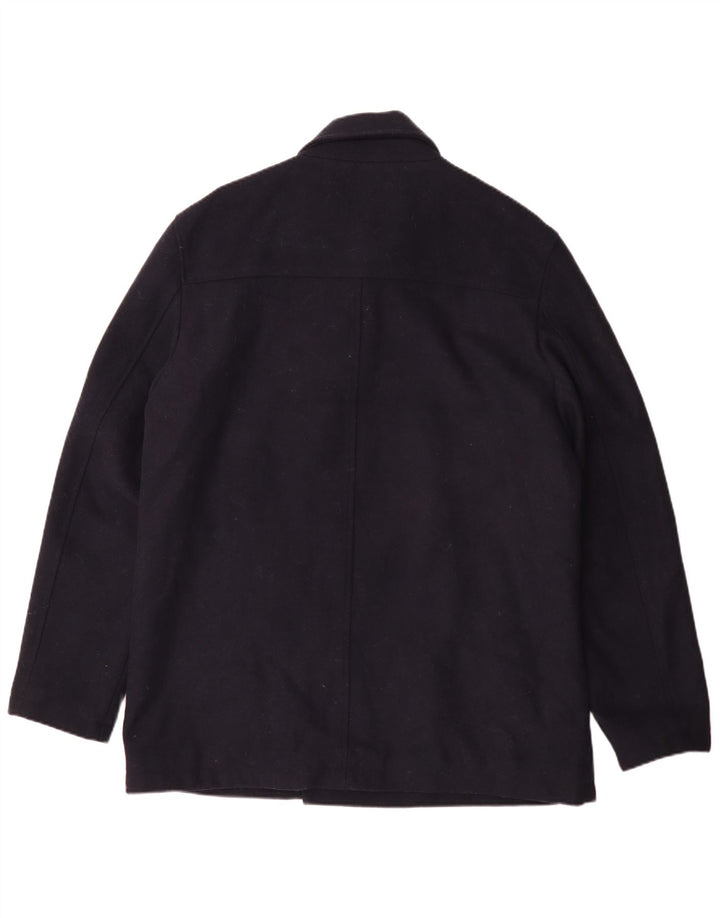 French Connection Herre Pea Coat UK 44 2XL Navy Blue