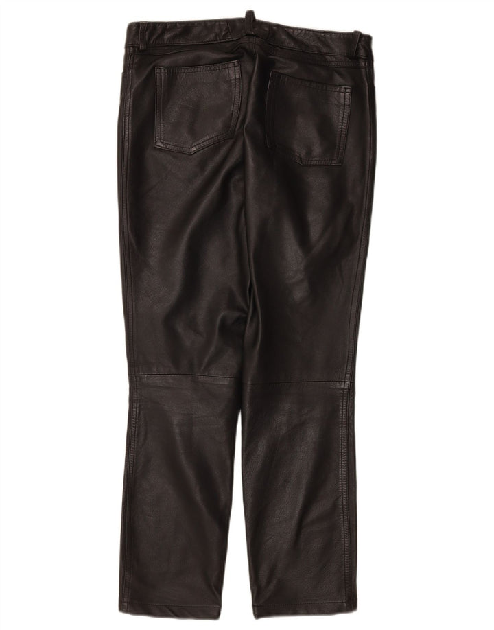Damskie spodnie skórzane Zen EU 38 Medium W28 L26 Czarna skóra