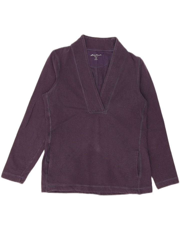 EDDIE BAUER Womens Sweatshirt Jumper UK 14 Medium Navy Blue Cotton Vintage Eddie Bauer and Second-Hand Eddie Bauer from Messina Hembry 