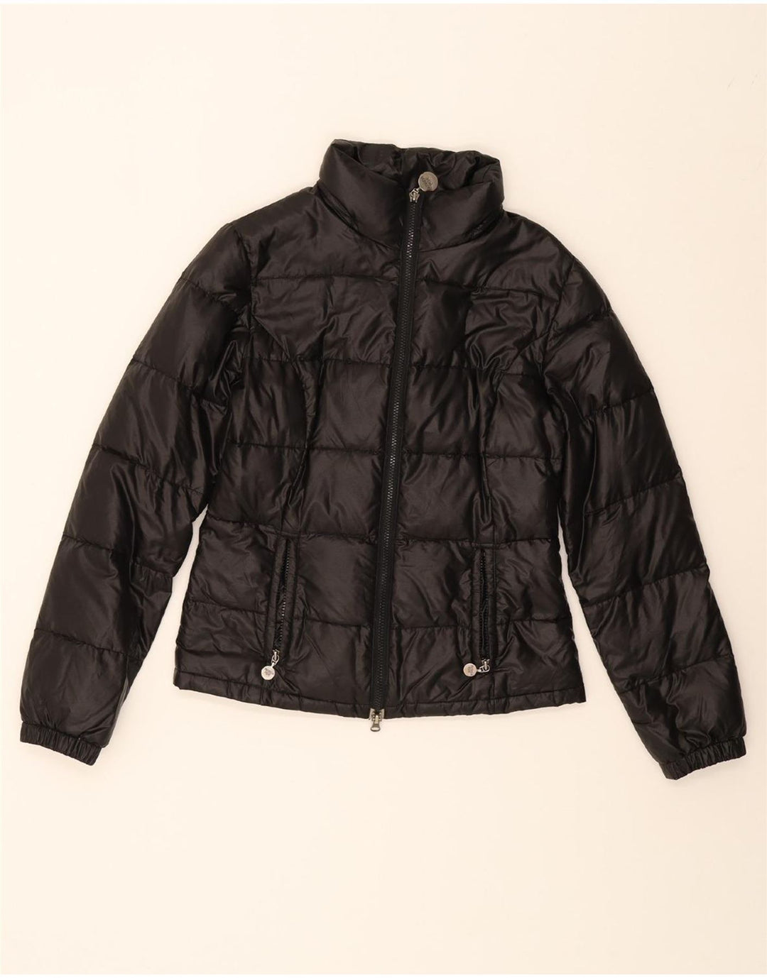 PATRIZIA PEPE Womens Padded Jacket IT 42 Medium Black Vintage Patrizia Pepe and Second-Hand Patrizia Pepe from Messina Hembry 