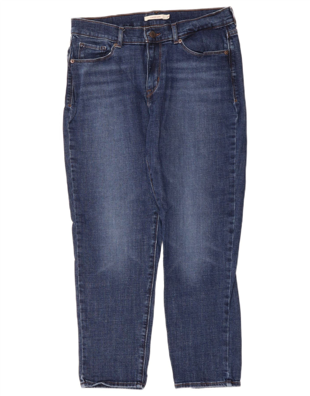 LEVI'S Jeans Capri classici da donna W29 L26 cotone blu