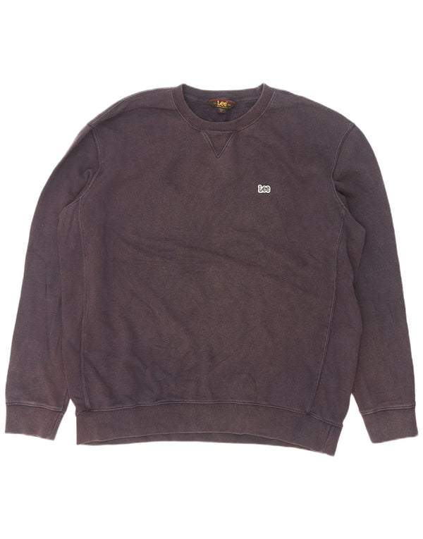 Lee Mens Tall Regular Fit Sweatshirt Jumper XL Navy Blue