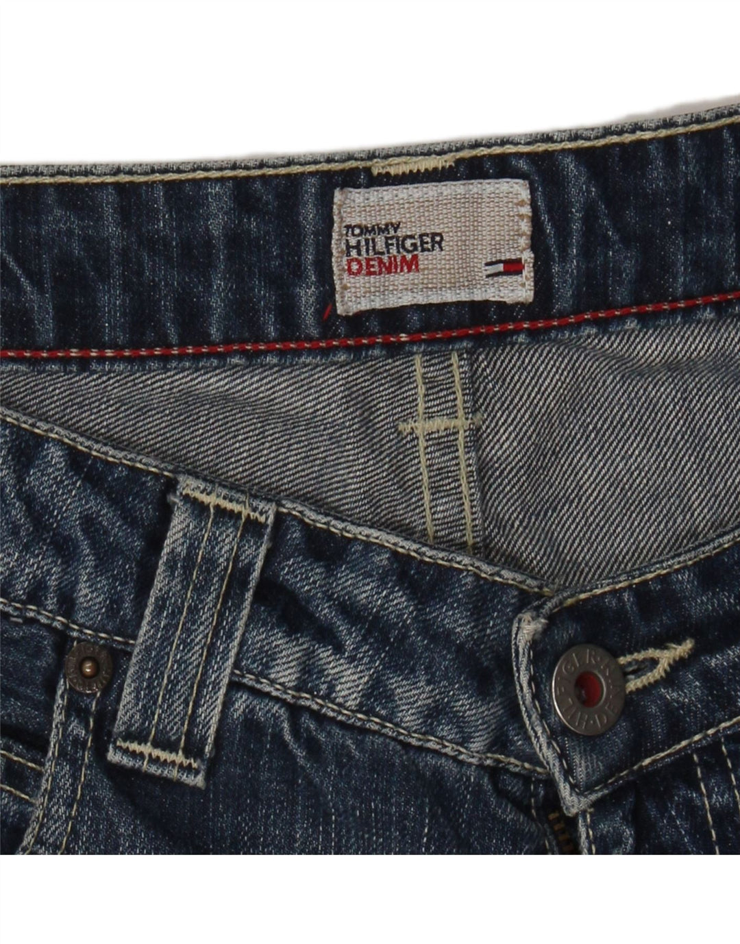 TOMMY HILFIGER Womens Straight Jeans W30 L27 Blue Vintage Tommy Hilfiger and Second-Hand Tommy Hilfiger from Messina Hembry 