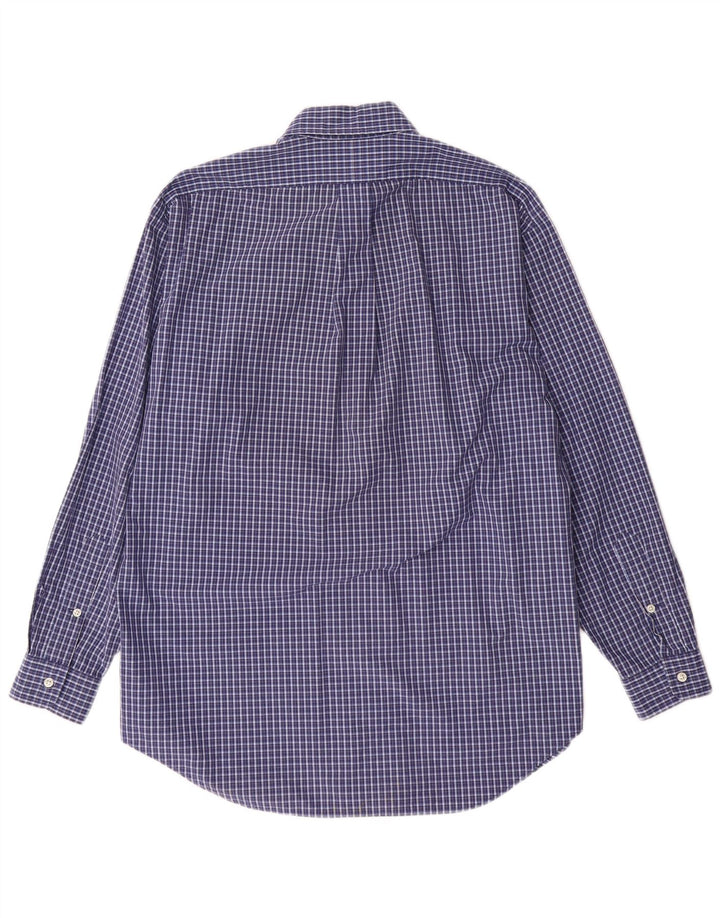 Ralph Lauren Mens Blake Relaxed Fit Shirt Medium Blue Check Cotton