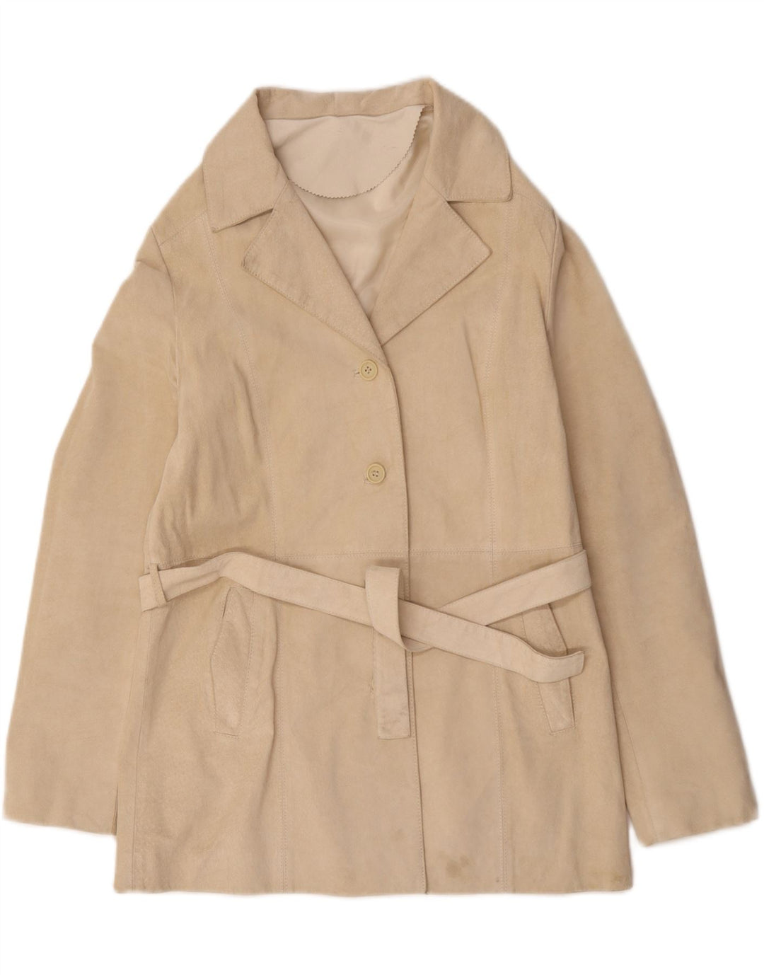 Conbipel Damen Wildlederjacke IT 50 XL Off White Leder