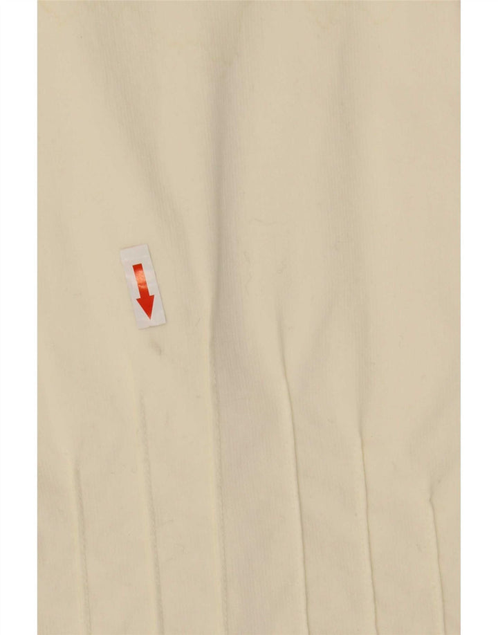 Giacca blazer a 3 bottoni essenziale per ragazze 13-14 anni in cotone bianco sporco