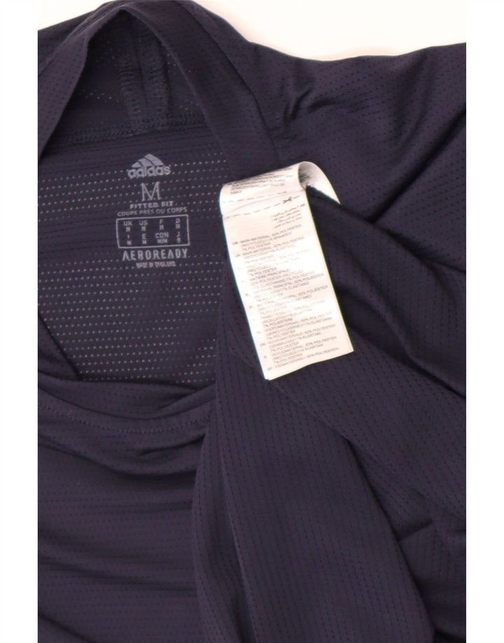 Męska koszulka Adidas Aeroready Top Medium Granatowy Poliester