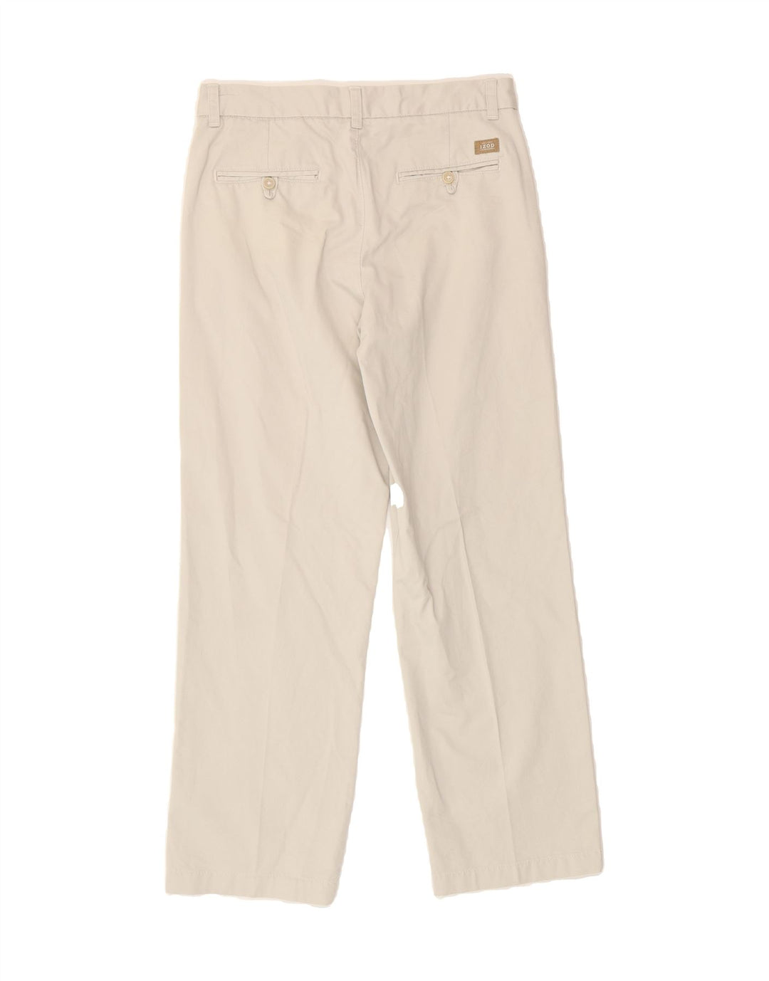 IZOD Mens Straight Chino Trousers W29 L30 Off White Cotton Vintage Izod and Second-Hand Izod from Messina Hembry 