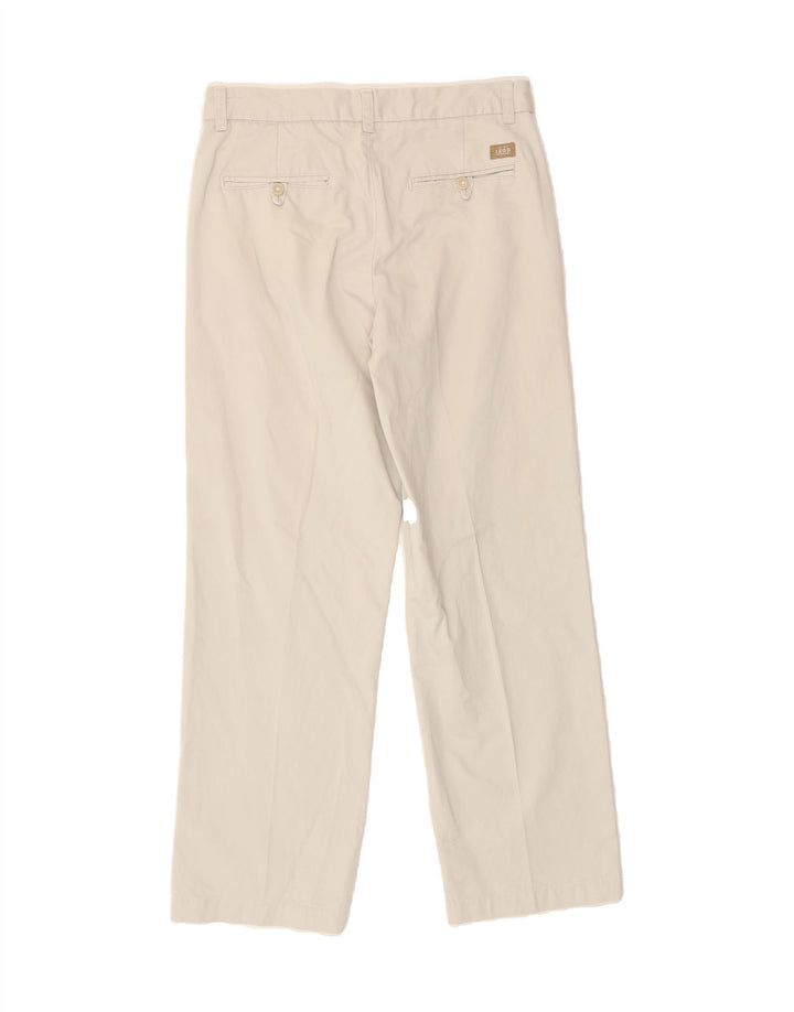 IZOD Mens Straight Chino Trousers W29 L30 Off White Cotton Vintage Izod and Second-Hand Izod from Messina Hembry 