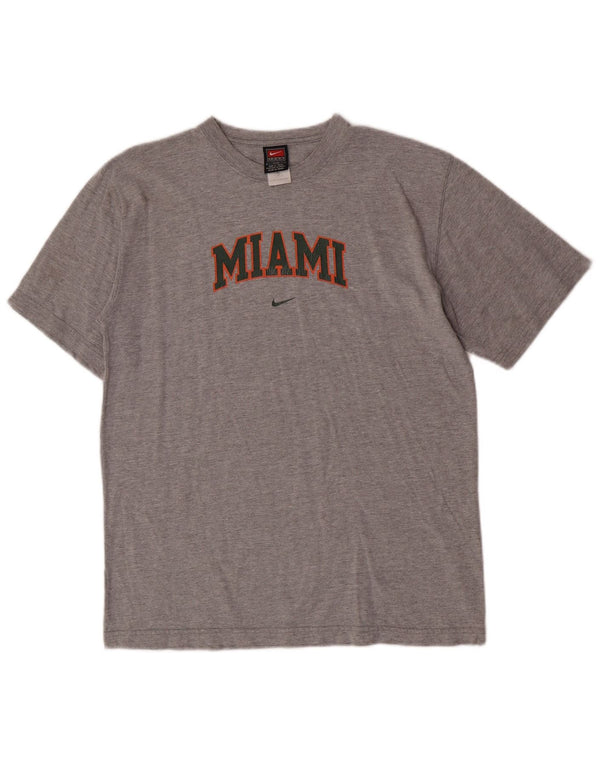 T-shirt grafica da ragazzo Nike Top 13-14 anni XL in cotone grigio